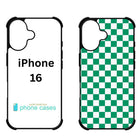 Sublimation 2D Blanks Bumper Phone Case For iPhone 15/16 - Comes with White Insert Aluminum