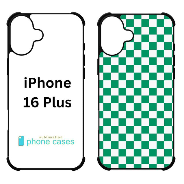 Sublimation 2D Blanks Bumper Phone Case For iPhone 15/16 - Comes with White Insert Aluminum