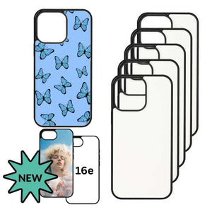 Sublimation Blank Phone Case Compatible with iPhone 16/ 11/12/13/14/15 comes with Aluminum Insert or as Flip Wallet Case