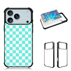 Sublimation 2D Blanks Bumper Phone Case For iPhone 15/16/17 - Comes with White Insert Aluminum