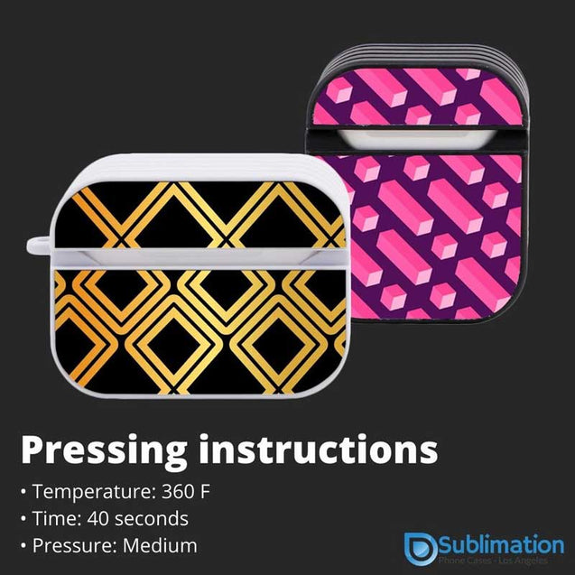 Blank AirPods Sublimation Case Compatible with AirPods and AirPods Pro
