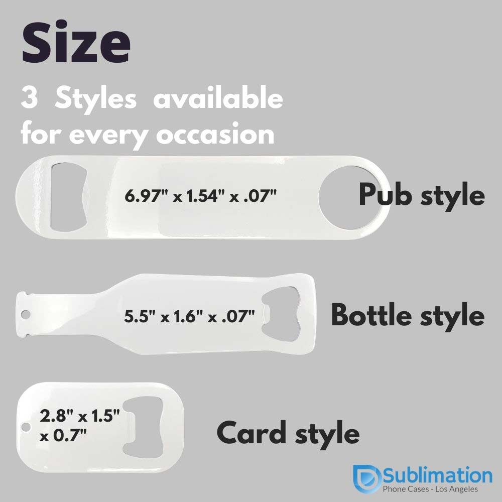 Sublimation Blank Bottle Opener Stainless Steel Flat Bottle Opener Flat Bottle  Opener Blank Beer Bottle Opener for Kitchen or Restaurant Custom  Personalized Sublimation Photo(,) - Yahoo Shopping