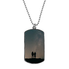 Sublimation blank dog tag necklaces 