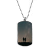 Sublimation blank dog tag necklaces 