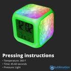 Sublimation LED clock -SPC
