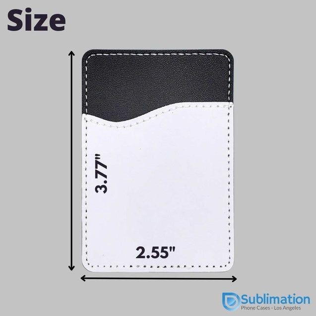 Sublimation Black PU Leather Card Holder with one Slot