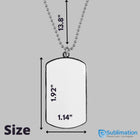 Sublimation blank dog tag necklaces 