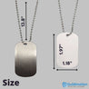 Sublimation Dog Tag Sainless Steel