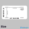 sublimation blank license plate