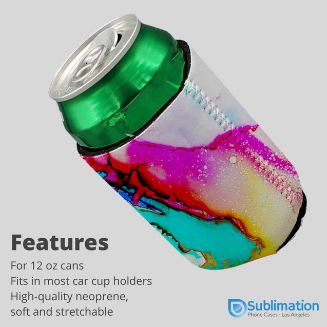 Sublimation Can Cooler Neoprene 12oz