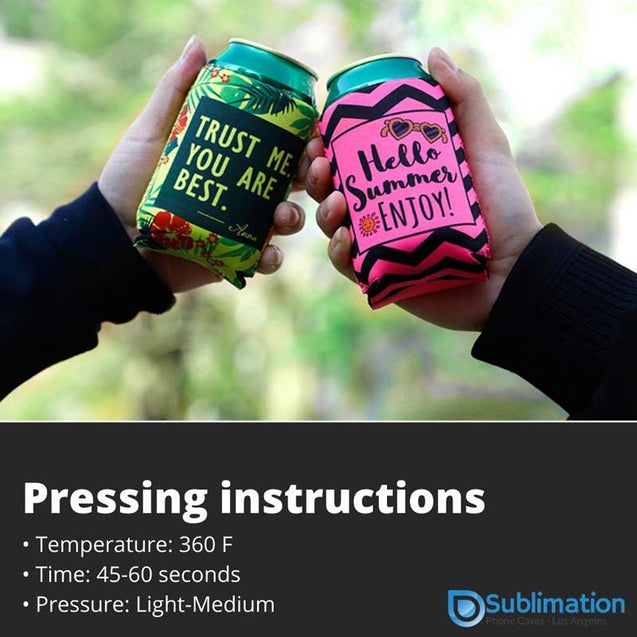Sublimation Can Cooler Neoprene 12oz