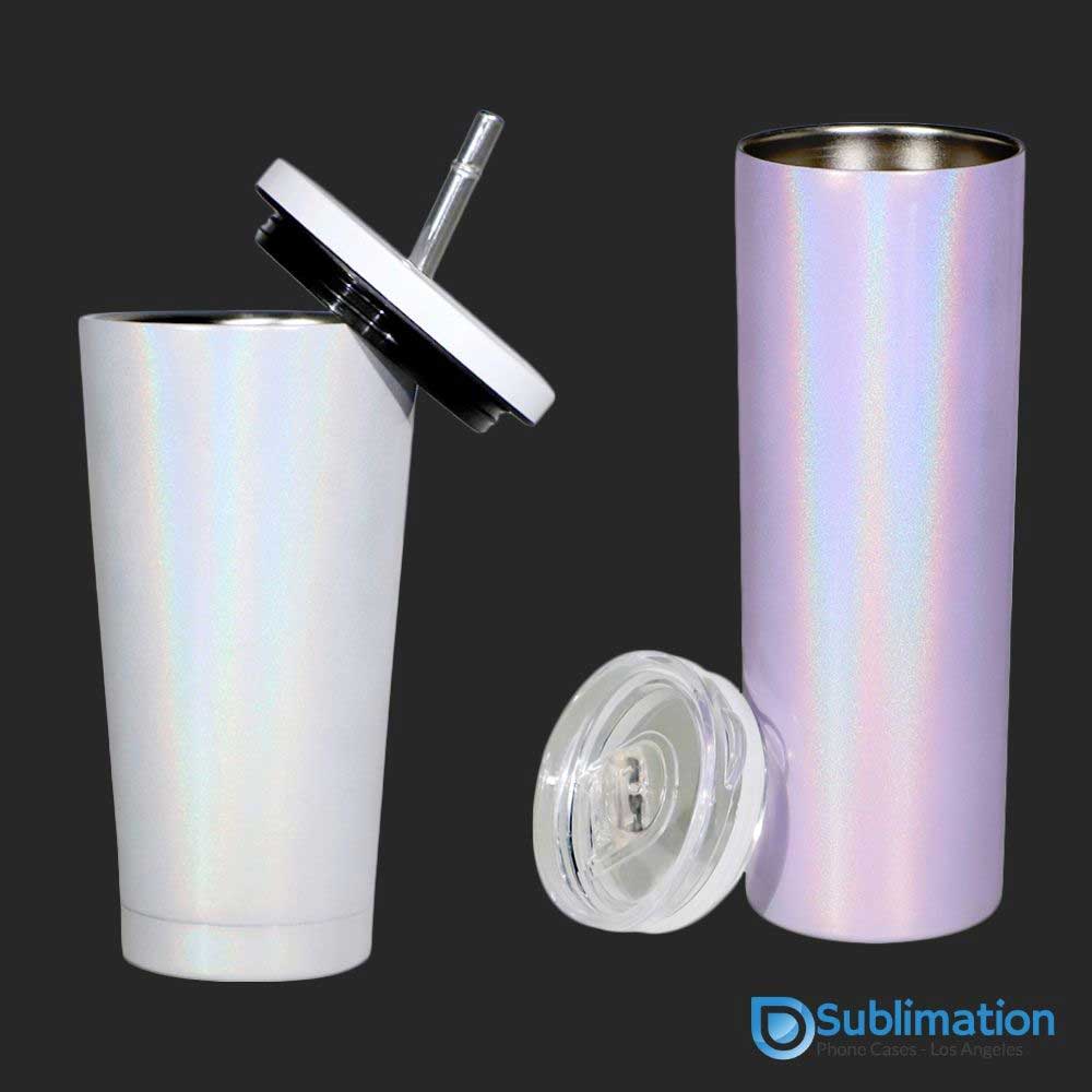 Sublimation Tumblers Stainless Steel-20 Oz Glitter Finish-Los