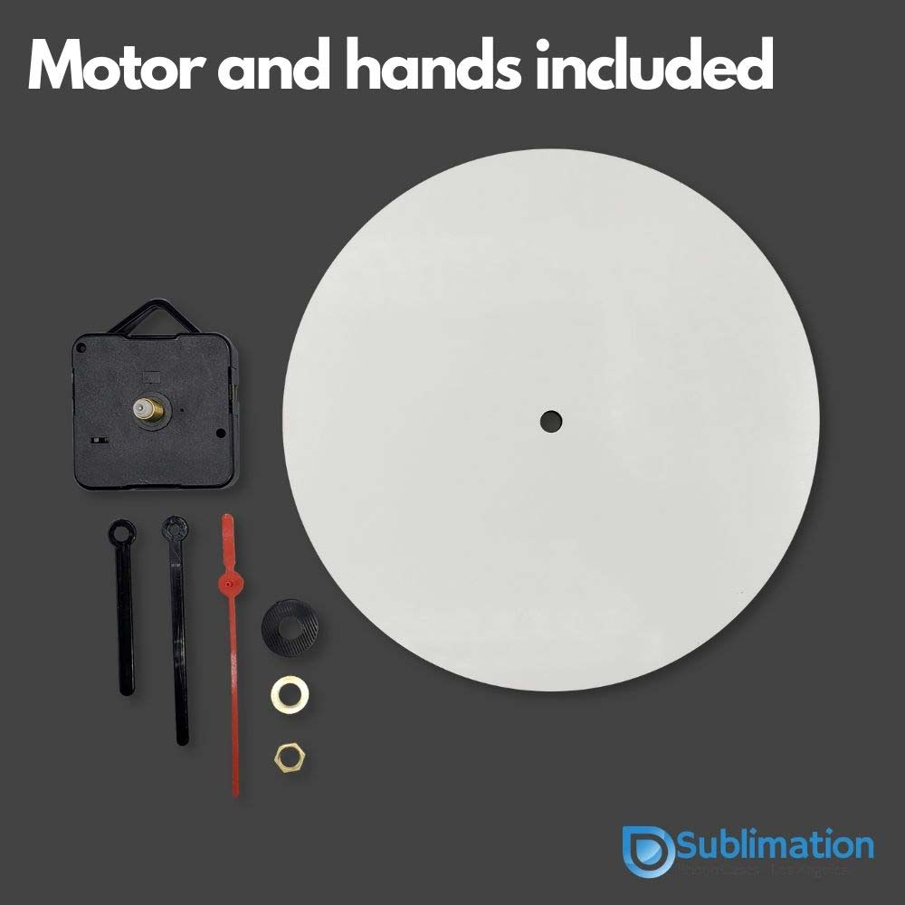 Sublimation Blanks Wall Clock MDF Blank with Motor Kit -DIY- 8