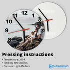 Sublimation blank wall clock MDF