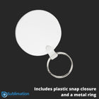 Sublimation aluminum keychain key tag