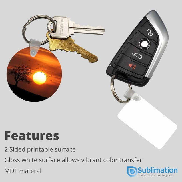 Sublimation Blank Keychain MDF