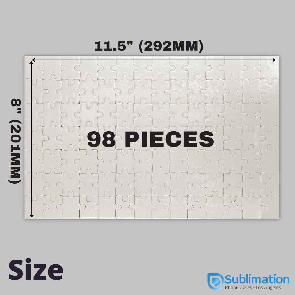 Puzzle for sublimation 96 elements Dimension: 28 x 19 cm Quantity